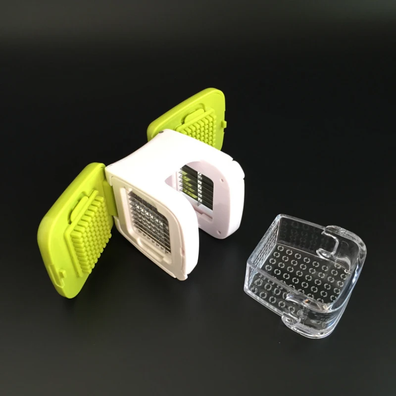 Küchen werkzeuge Mehrzweck-Knoblauch-Box Knoblauch presse Edelstahl Knoblauch stampfer manuelle doppelseitige Knoblauch presse Home Gadget