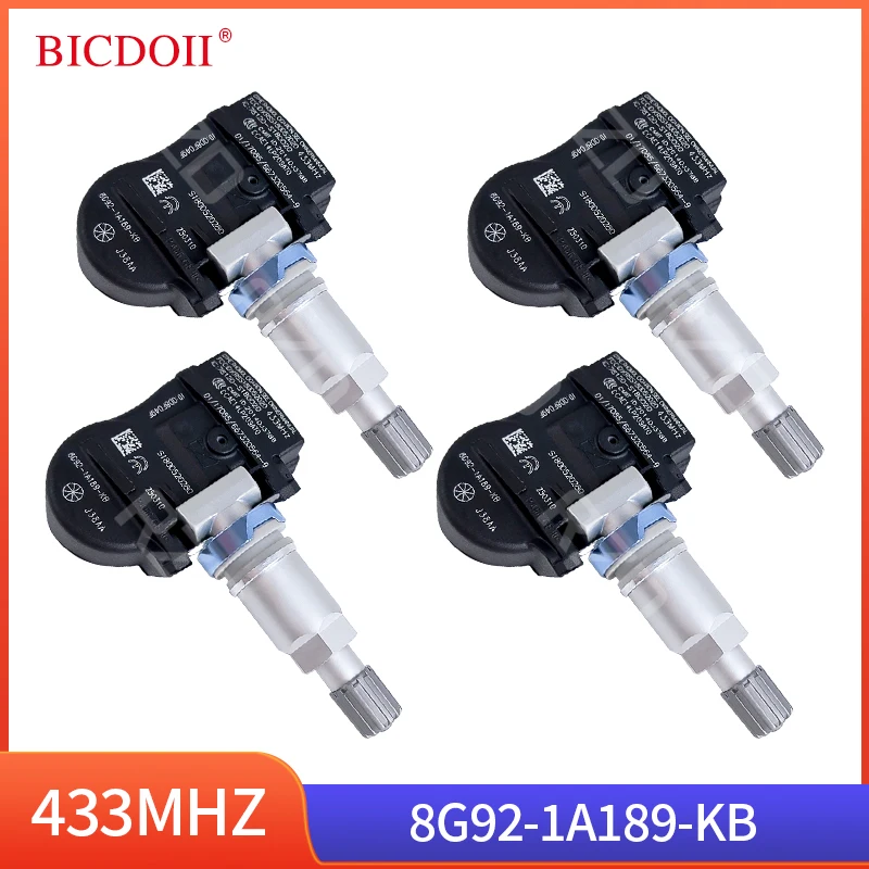 8G92-1A189-KB نظام مراقبة ضغط الإطارات لفورد جالاكسي (WA6) 1.6 1.8 2.0 S-MAX (CJ/WA6) 433MHz TPMS الاستشعار 8G921A189KB