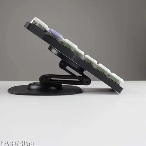 Imagen 2 del producto Soporte de tienda magnético para teclado dividido, teléfono, tabletas, PC, desmontable, altura ajustable de 360 grados, accesorios de juego