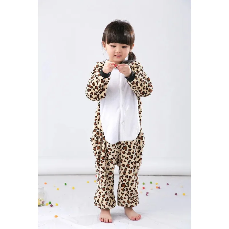 

ss23Детская одежда, пижамы с леопардовым мишкой и животными, костюмы для косплея, детская одежда унисекс, фланелевая одежда для сна для мальчиков и девочек, комбинезоны Pyja