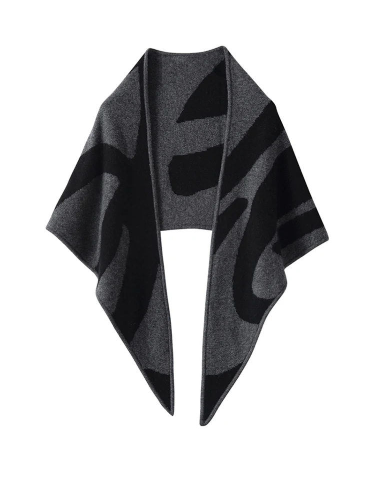 

35% cashmere scarf size 170 * 36.5 for women's autumn and winter outdoor wear, warm knit cashmere scarf shawl
