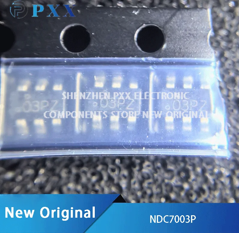 

5Pcs New Original NDC7003P MOSFET 2P-Channel 60V 0.34A FET Enhancement Mode TSOT23 6−Lead