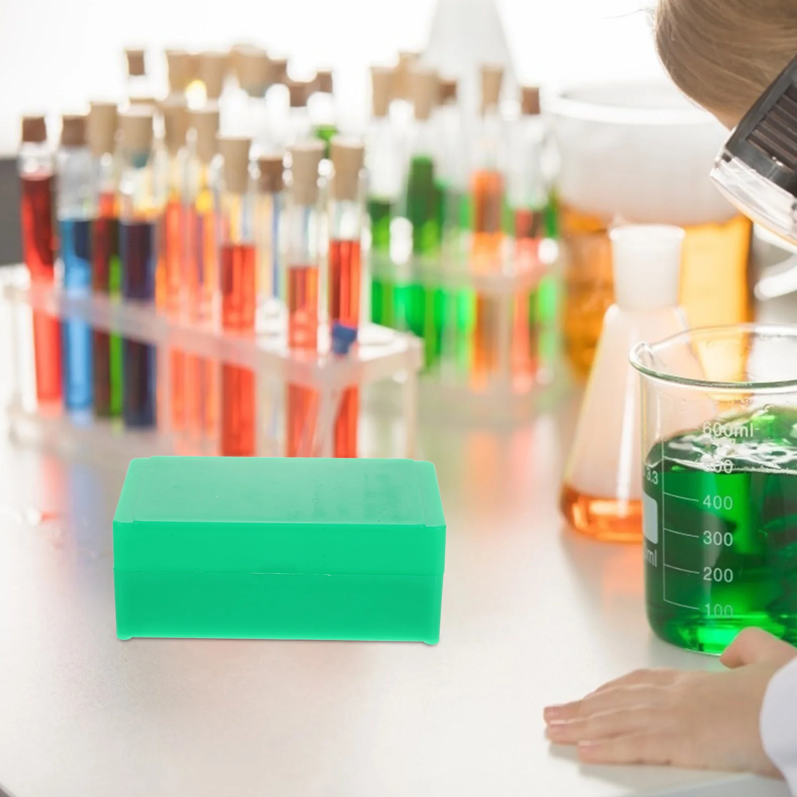 

3Pcs Microscope Slide Holder Boxes Durable Storage Organizer Large Capacity Laboratory for Scientific Use