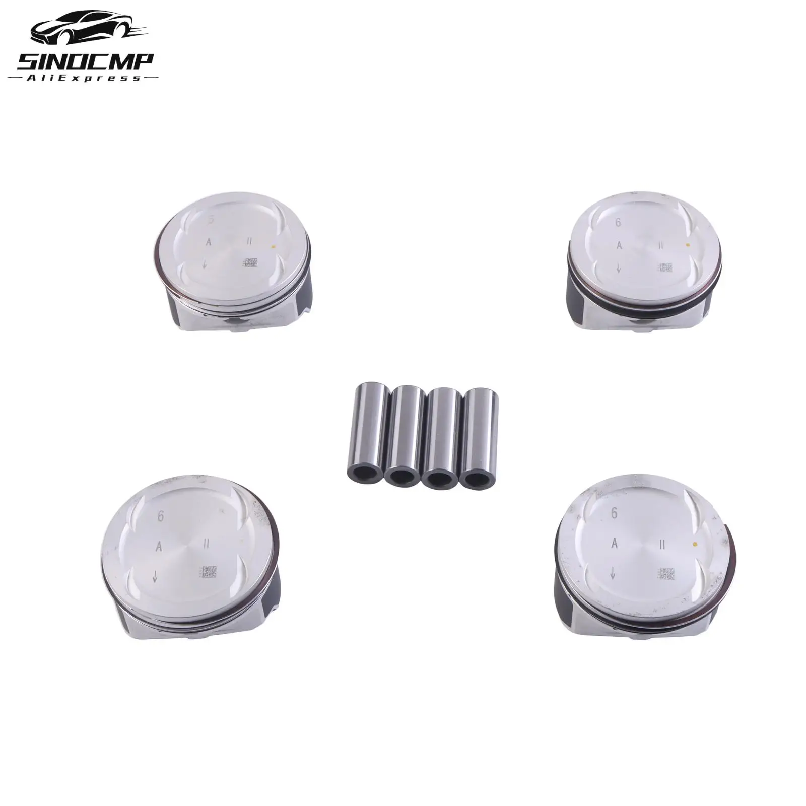 ​4Pcs Engine Piston…