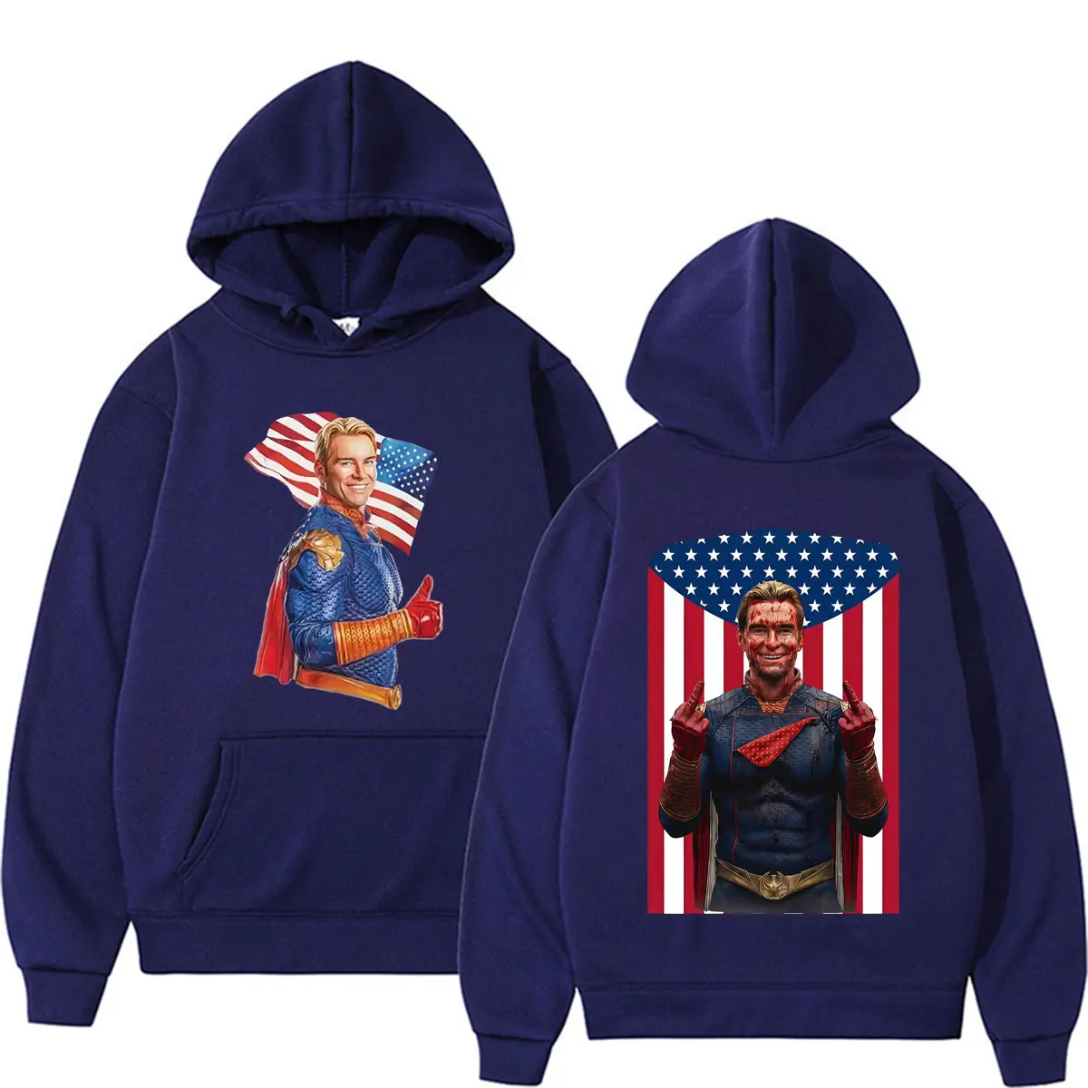 TV-Serie The Boys Lustige Homelander Prisoner Hoodies für Männer und Frauen Harajuku High Street Sweatshirt Lässiger Fleece-Pullover mit Langen Ärmeln – Detail 3