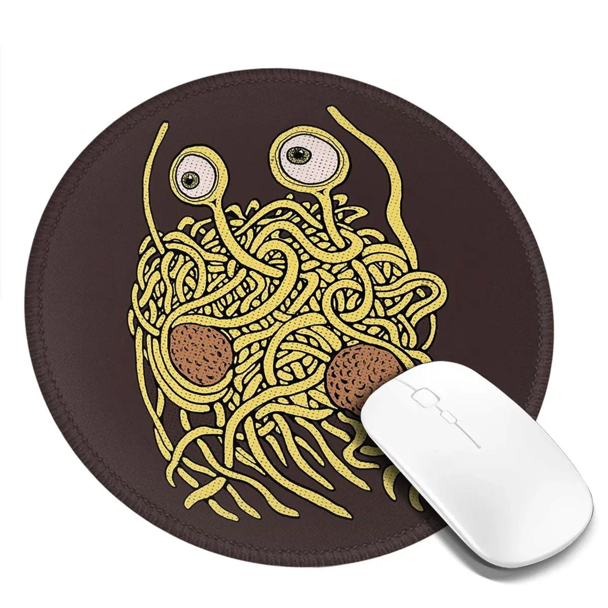 

Футболка Flying Spaghetti Monster Pastafarian, круглый коврик для мыши, коврик для клавиатуры и мыши, игровой коврик для ноутбука, коврик для офисного стола