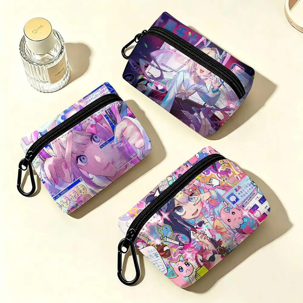 Game N-NEEDY GIRL OVERDOSE Wear-resistant Oxford Cloth Coin Purse Portable Backpack Hanging Card Storage Bag