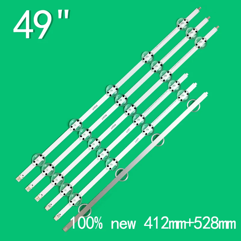 LED TV Backlight  For Arcelik_49_Clarity_3X5 3X4_1313FCA_R_5S1P REV.V5-B WCE60601-AB Right 3X5+3X4_1313FCA_L_4S1P REV.V5-B