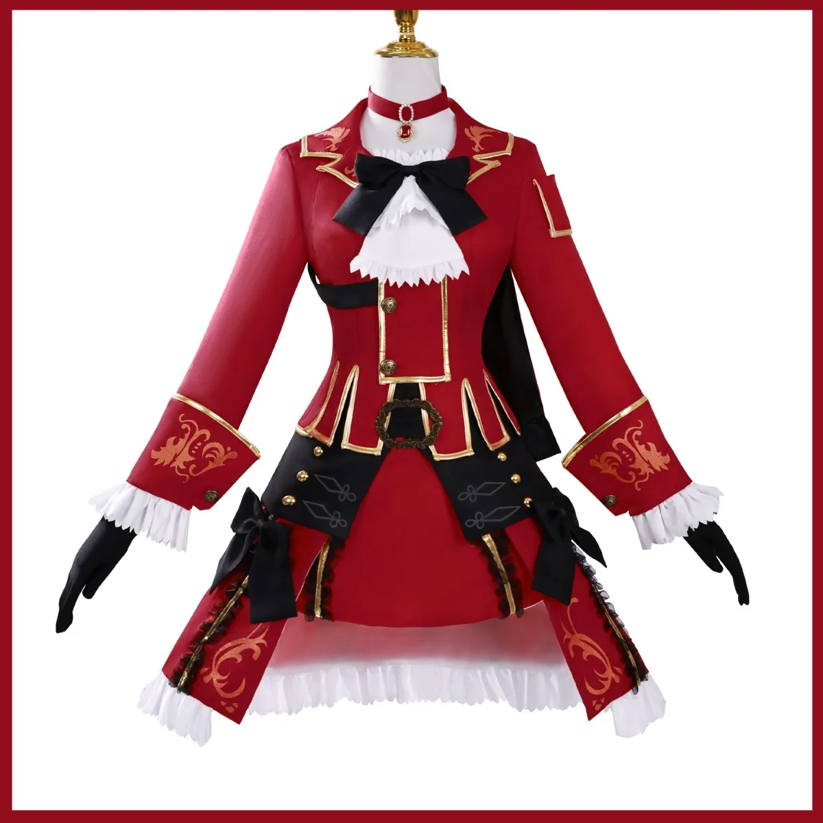 Game Final Fantasy XIV Shadowbringers Red Mage Cosplay Kostuum Rode Tops Jas Rok Combat Uniform Man Vrouw Halloween Pak