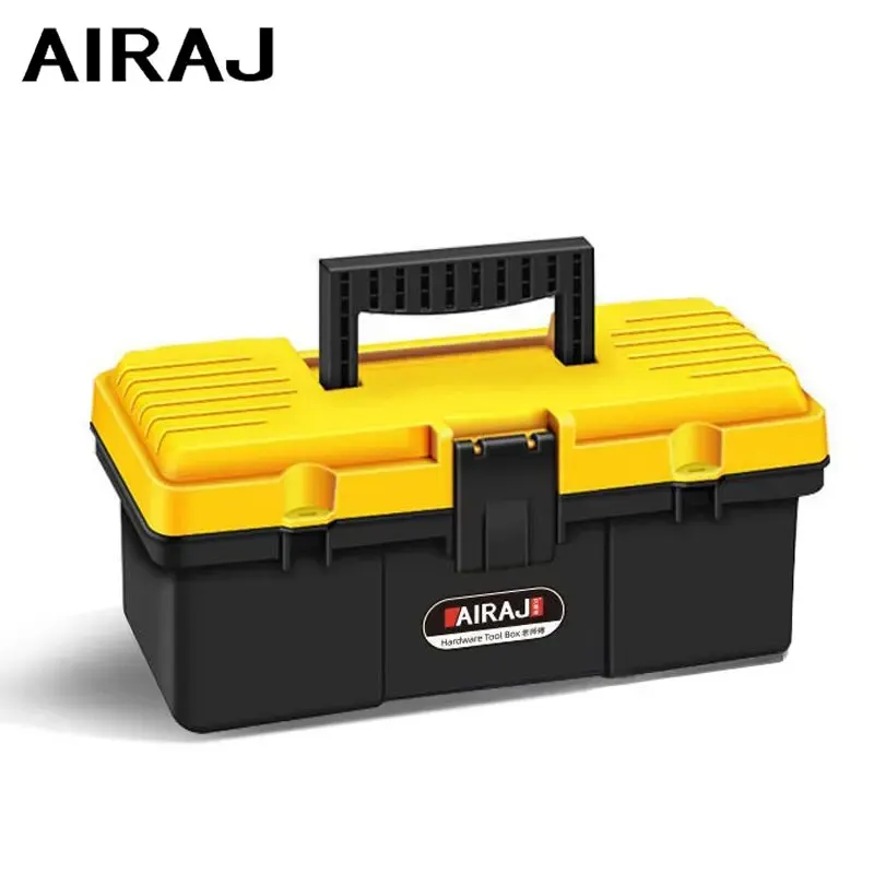 AIRAJ Multifunctional Plastic Portable Toolbox,Large Size, High Hardness, Professional Electrician Maintenance Hardware Tools