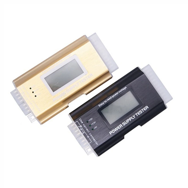 LCD 전원 공급 장치 테스터, ATX, ITX, BTX, PCI-E, SATA, HDD 디지털 LCD 보딩 테스터, 20 + 4 핀