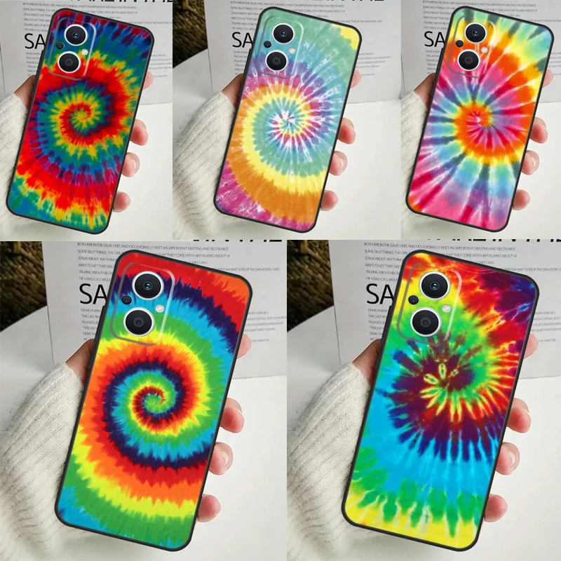 Trippy Tie Dye Hippie Art Case For OPPO Reno 8T 4Z 5Z 8 10 11 Pro 4 5 6 7 Lite OPPO Find X6 Pro X3 X2 X5 Lite Cover