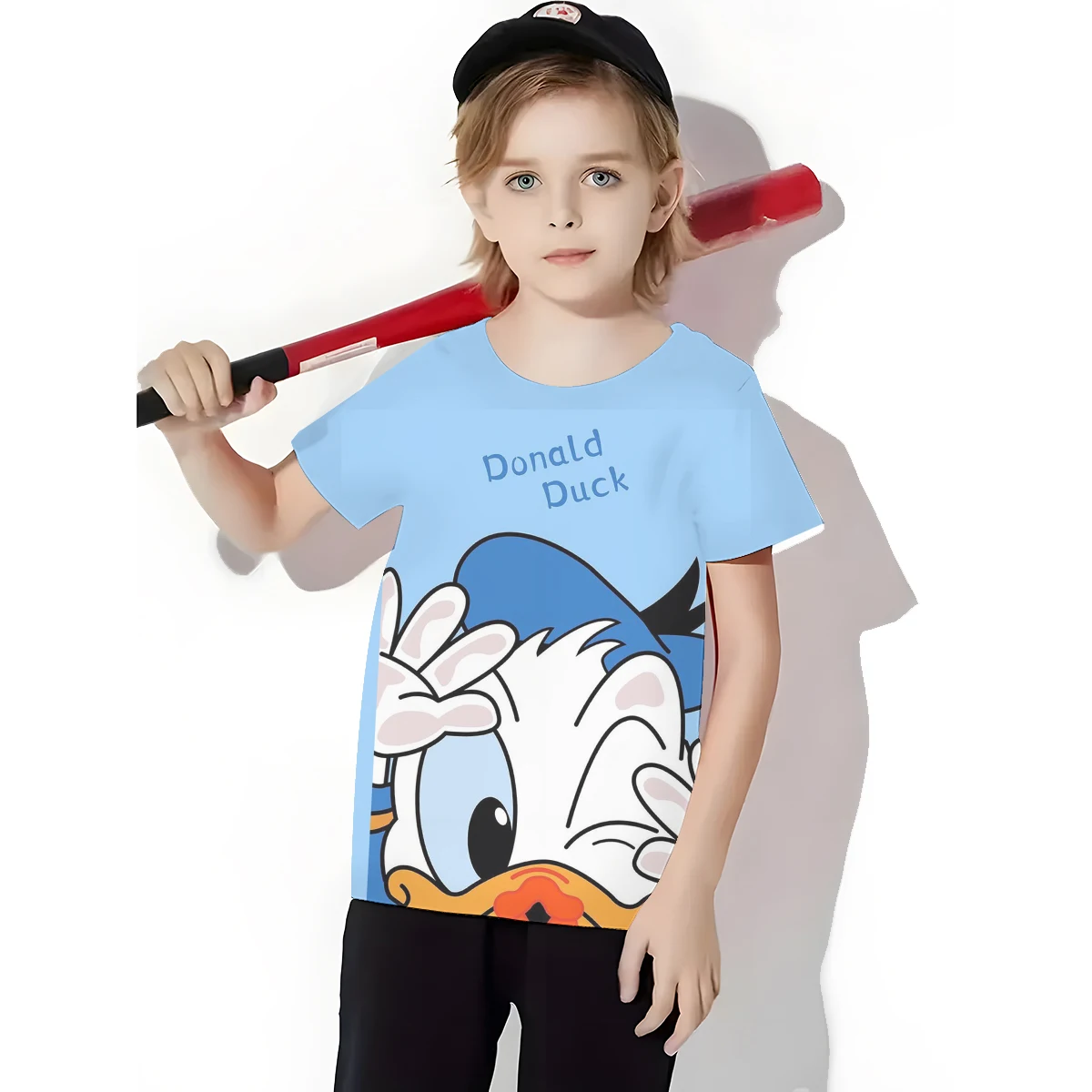 Disney Donald Duck 3D Print Baby Clothing 5 to 14 Years Male Outdoor Clothes for Children Boy Girl Child T-Shirt Top Shirts