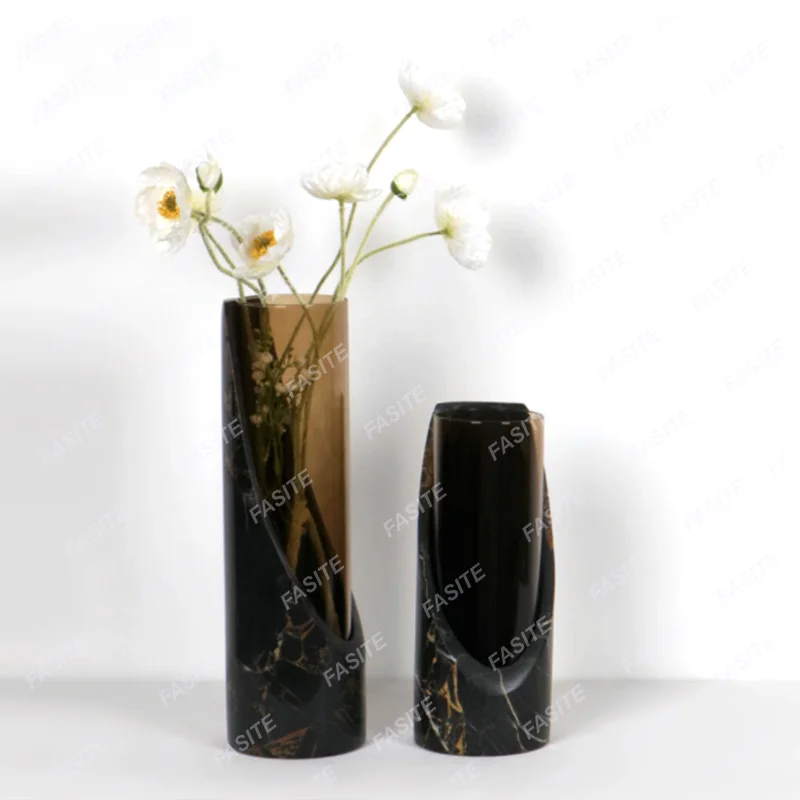 

Marble vase ornaments living room porch soft decorations modern minimalist flower arranging European model room