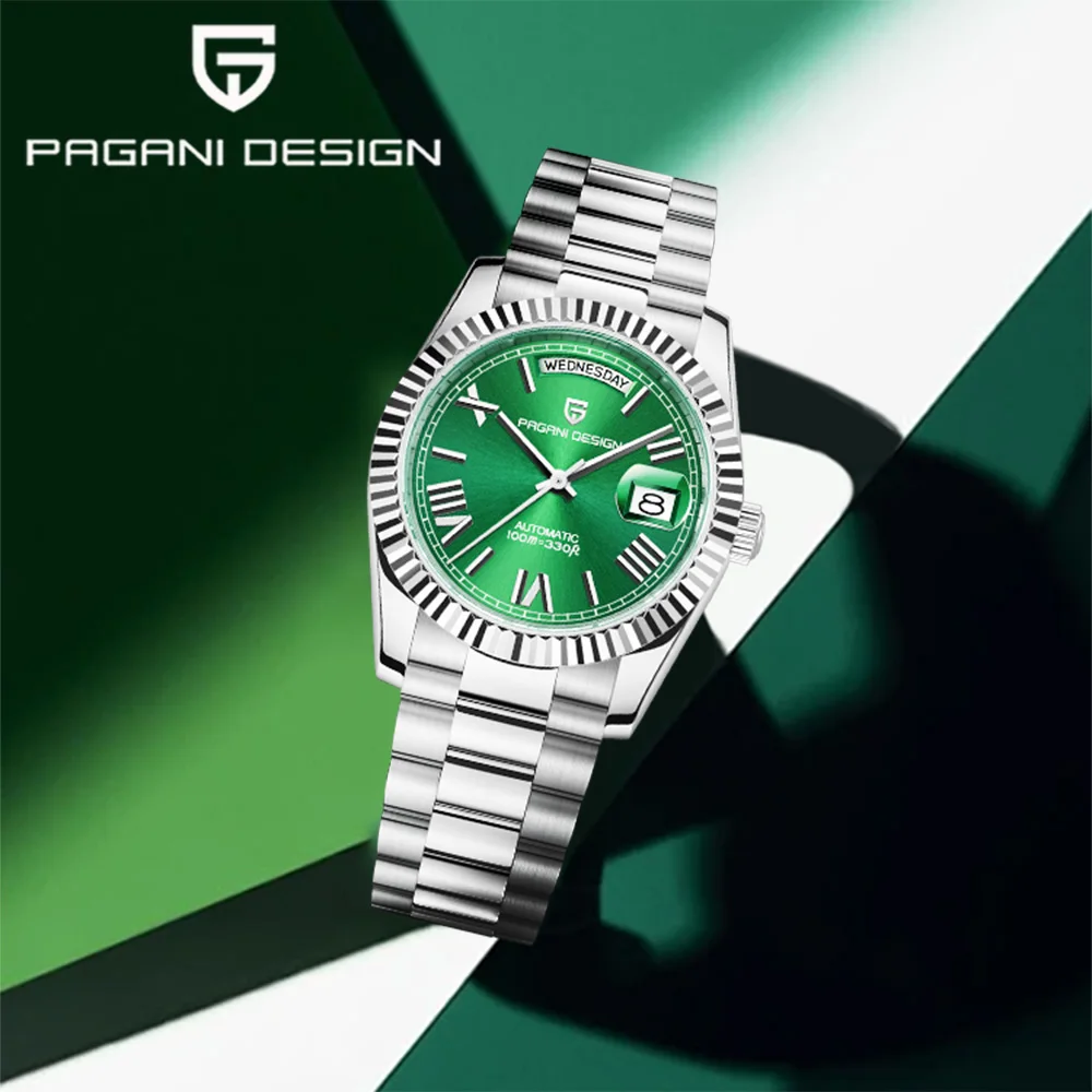 

2025 Pagani design latest DD36 mechanical men's watch 36mm double calendar watch men's fashion Sapphire waterproof watch sports