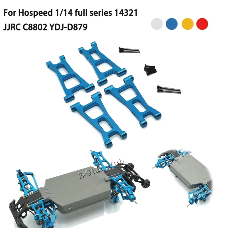 Front and rear swing arms for hospeed 1/14 full series 14321 JJRC C8802 YDJ-D879 Metal Upgrade Parts Kit RC Car OP Accessories