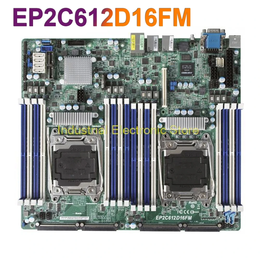 

For ASROCK LGA2011 C612 Support E5-2600 V3 V4 Server Motherboard EP2C612D16FM