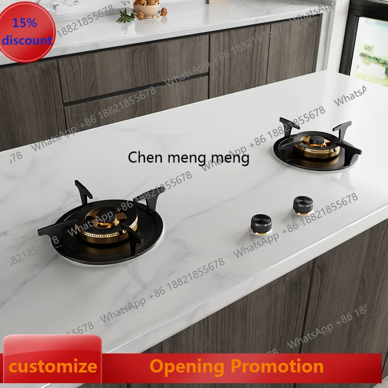 

Fully embedded rock slab Hidden natural gas embedded gas stove Double stove Household gas stove