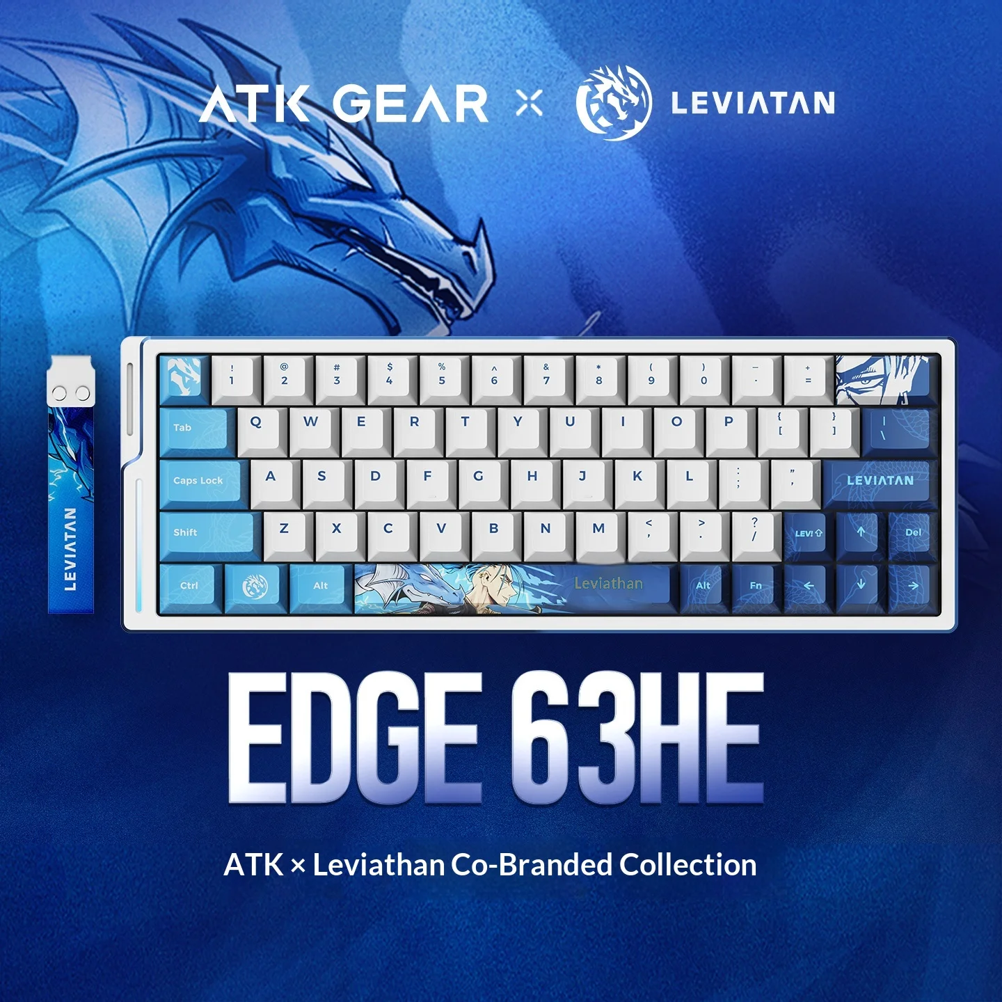 

Atk EDGE60/63HE Wireless Gaming Keyboard Magnetic Switch Co-Branded Three Mode Bluetooth Connection For Computer And Office