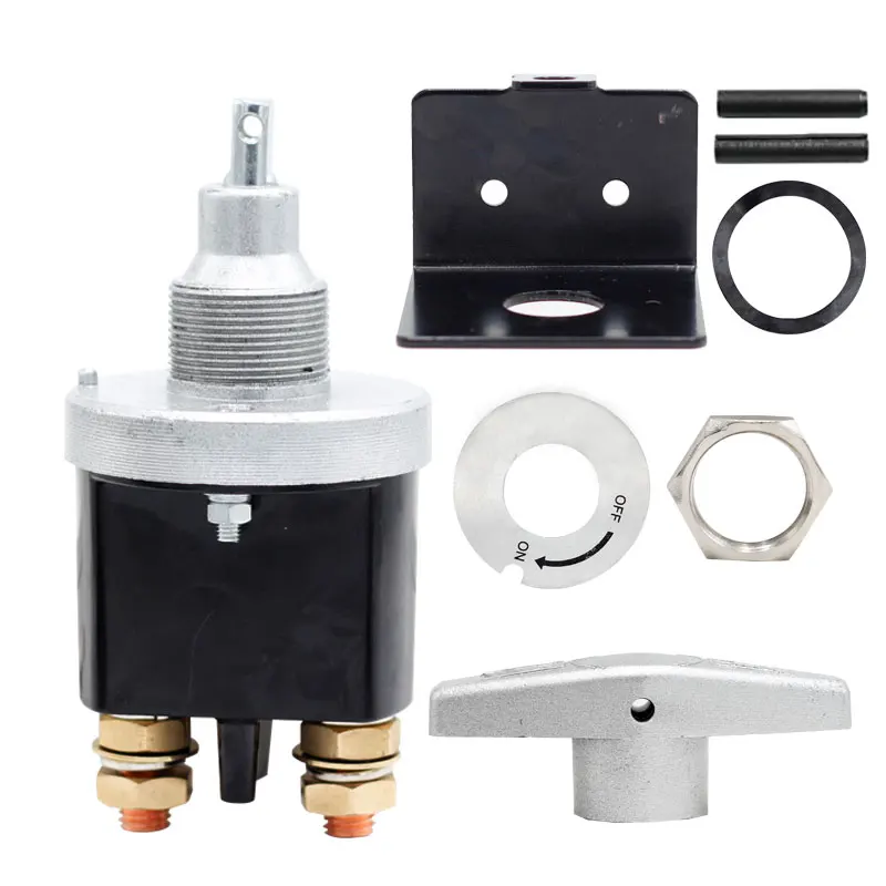 12V 500A Car RV Boat Cut OFF Kill Handles Automatic Battery Disconnect Switch With Lock-Out Plate