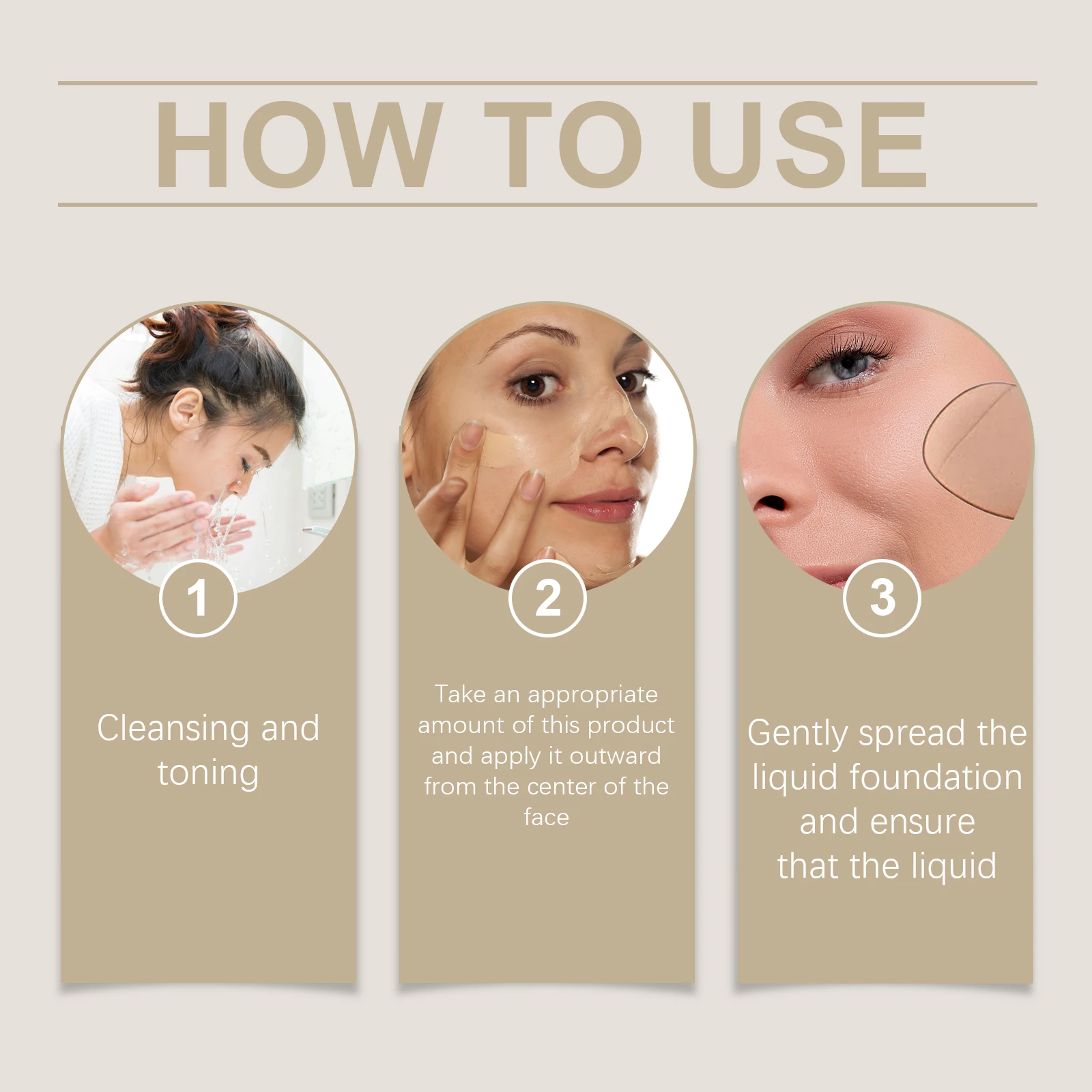 温色系の変化するリキッドファンデーション、明るく透明感のある保湿リキッドファンデーション