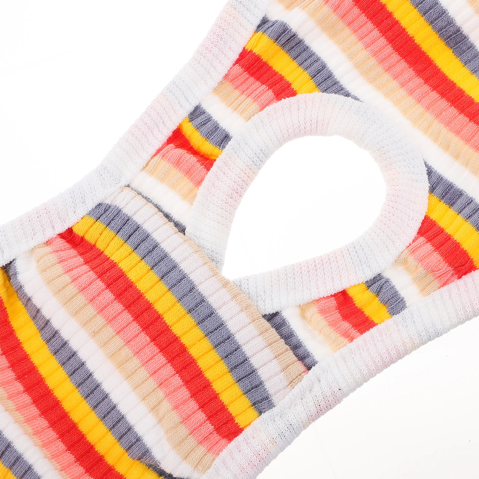 

Dog Physiological Pants Diaper M Size Orange Striped Female Dog Period Pants Adjustable Suspender Pet Supplies