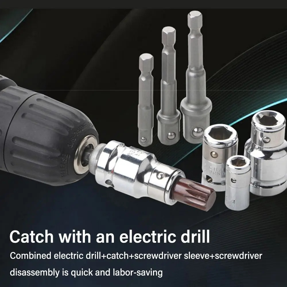 1/4 3/8 1/2 Ratchet Socket Adapter Universal Socket Hex Bit Adapter Multi-tools Ratchet Wrench Adapter Impact Socket Converter