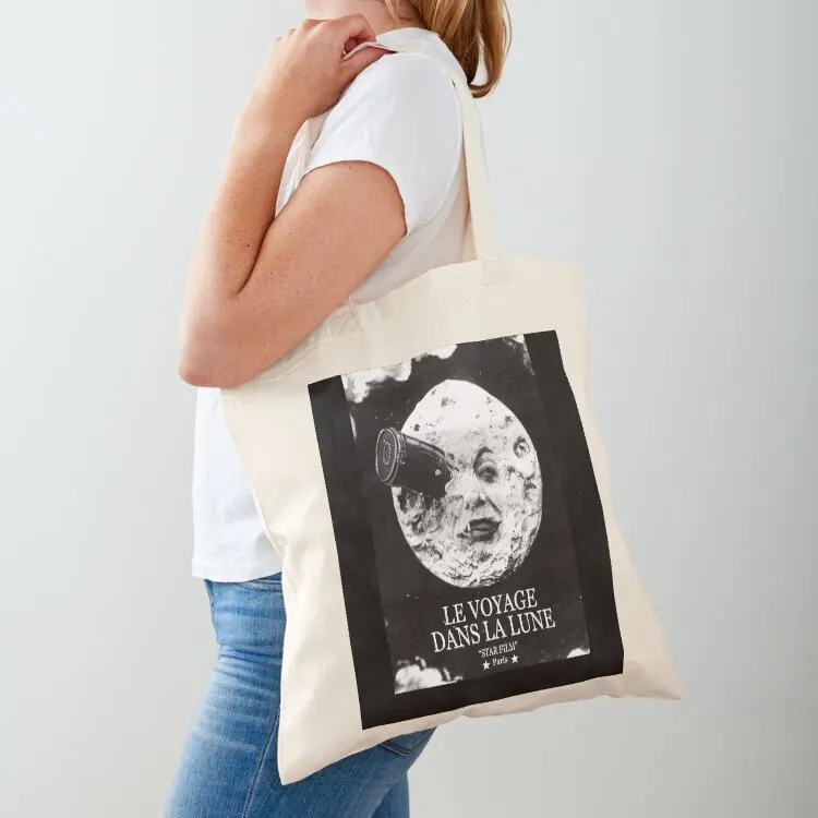 

A Trip to the Moon (Le Voyage Dans La Lune) Tote Bag large size bags shoping bag Handbags Cloth bags