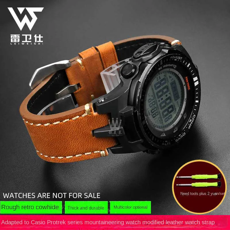 ผู้ชายเปลี่ยน watchbelt สําหรับ Casio PROTREK PRW 3100 ผ้า PRW3000 นาฬิกา 3100YT PRW 6000 PRW-6100Y สายคล้องคอไนลอนสร้อยข้อมือ