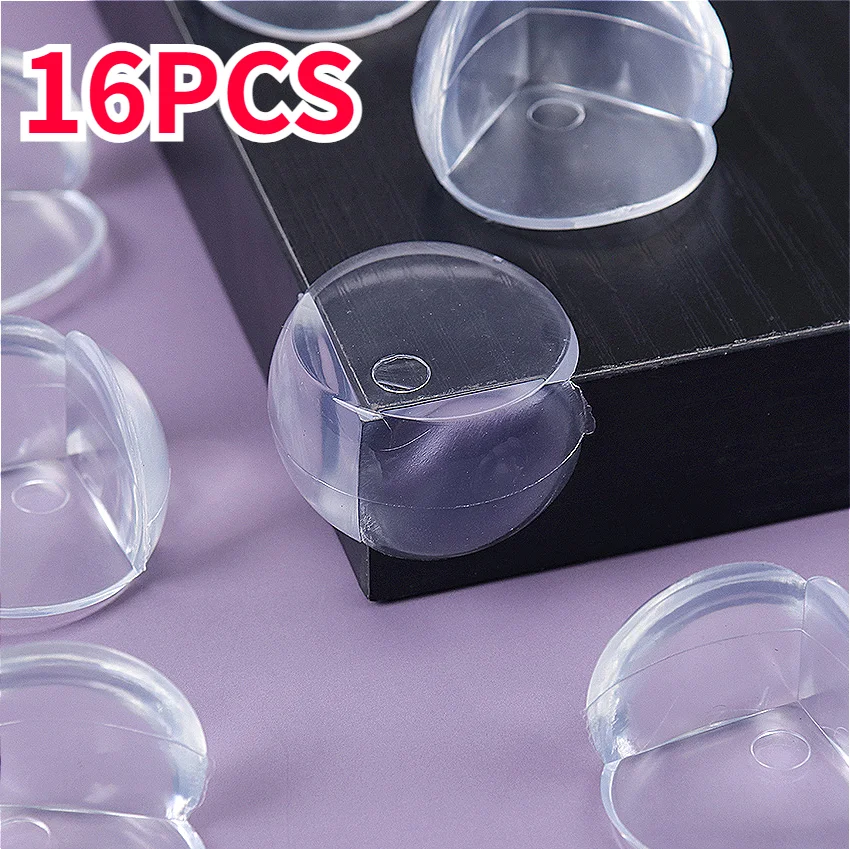 

Premium Silicone Table Corner Guards - 16PCS Transparent Edge Protectors to Protect Your Baby and Furniture Soft Baby Safety