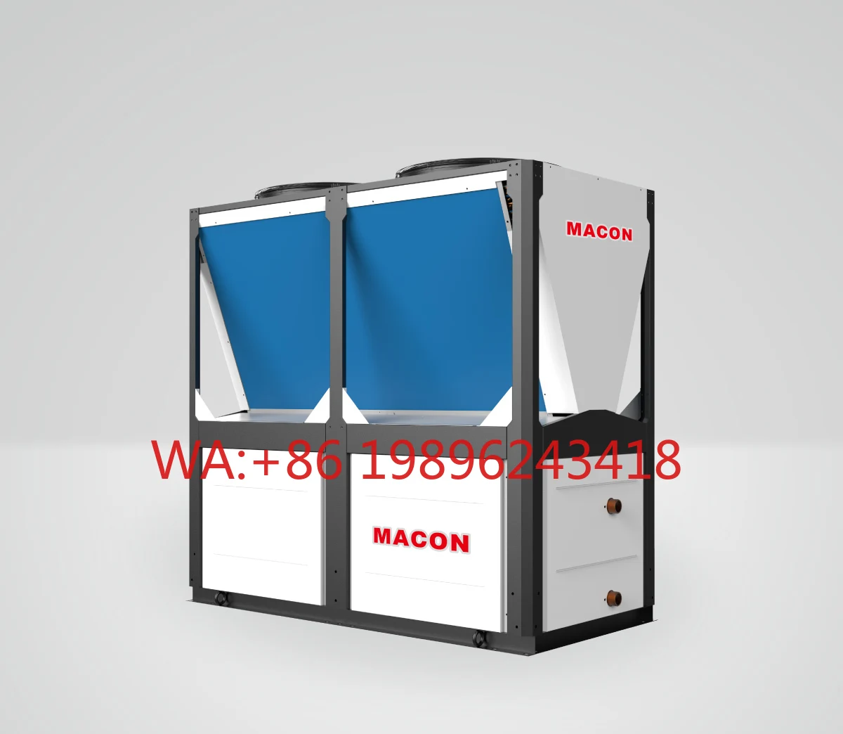 

Smart Commercial 50KW Hot Water Heat Pump 75°C R290 air to Water Full Inverter Heat Pump Water Heater