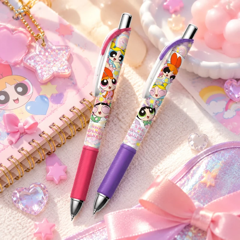official-kayou-the-powerpuff-girls-gel-pen-vital-notes-energetic-series-black-ink-pen-anime-merchandise-stationery-festival-gift