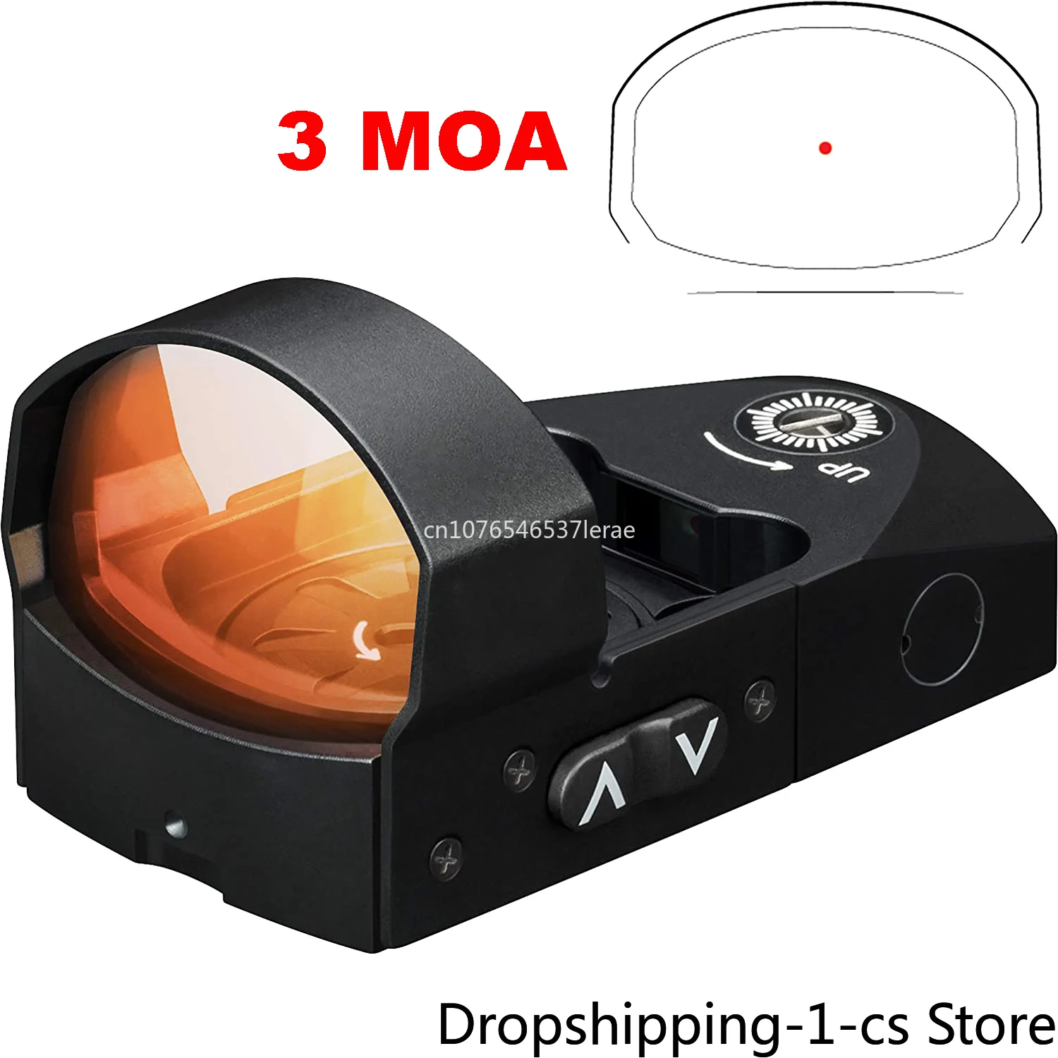 High Quality Optics VMD-3103 3 MOA Mini Red Dot Sights Rifle Scope Fit Handgun Pistol Airsoft Hunting Gun Replica