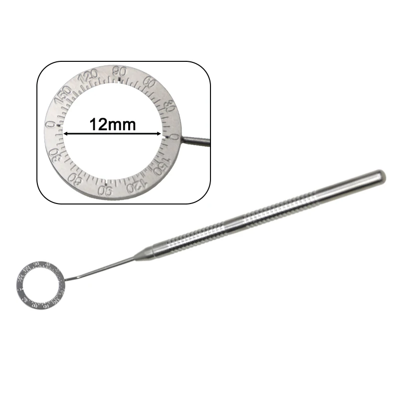 

GREATLH 1pcs Ophthalmic Marking Tool Stainless Steel Mendez Degree Gauge Rings Eyelid Ophthalmic Surgical Tool