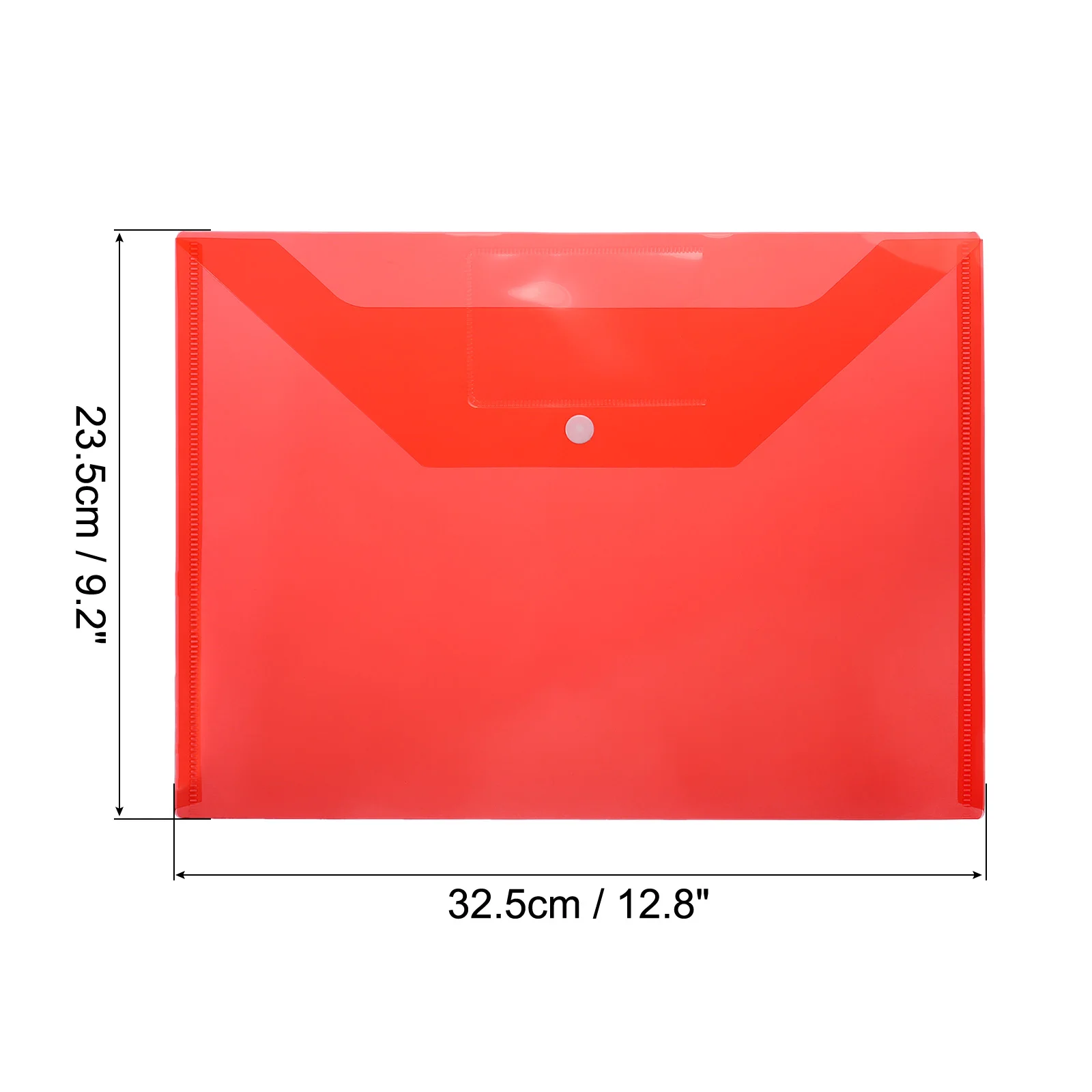 10/20Pcs A4 File Folders Plastic Envelopes Folder with Snap Closure Documents Organizer for Office Business Stationery Supplies