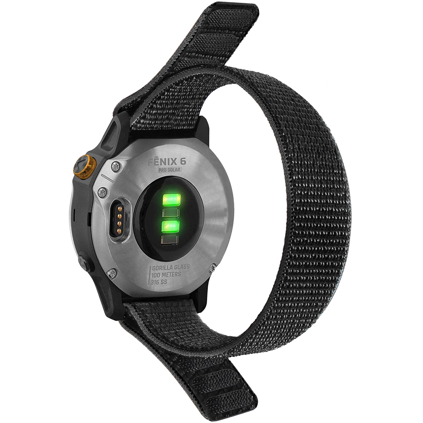 Correia de relógio de nylon tecida, Correias ultraleves para Garmin Fenix 6, Fenix 7, Forerunner 955, 945, 935, 22mm, Fenix 6 Pro, Fenix 5 Plus