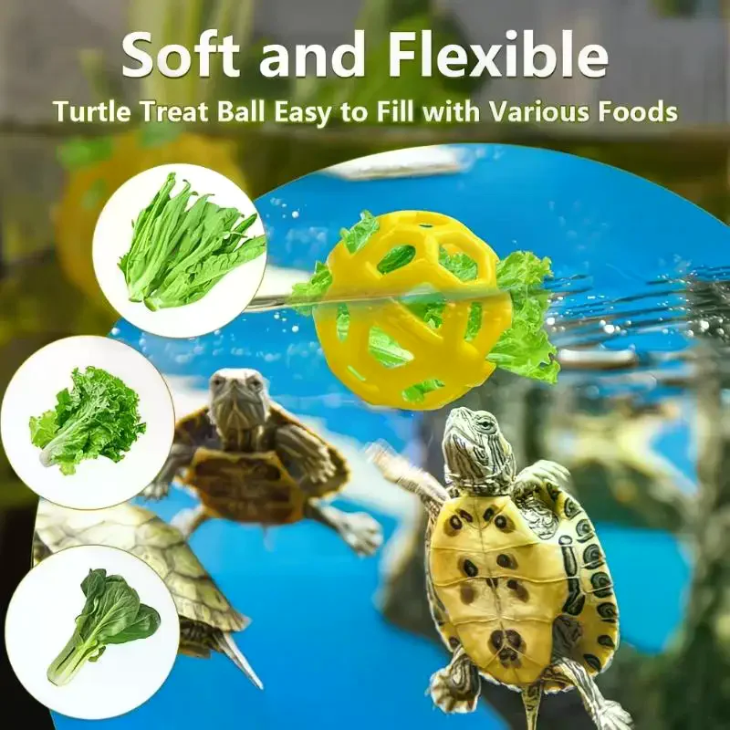 Turtle Brush Scrubber Sucker Shell Cleaning Tank Decorations Feeding Ball Aquarium Ornaments view 3
