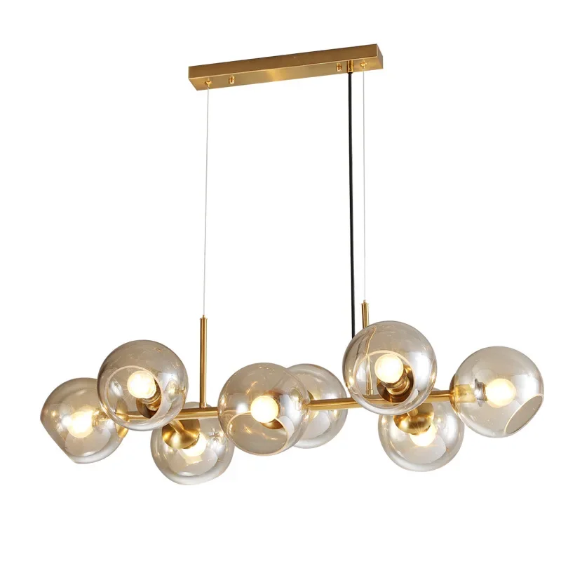 Italian design molecule lamp Kitchen Island Dining room Bar Glass Balls Chandelier Loft Vintage Rustic Retro  Lighting