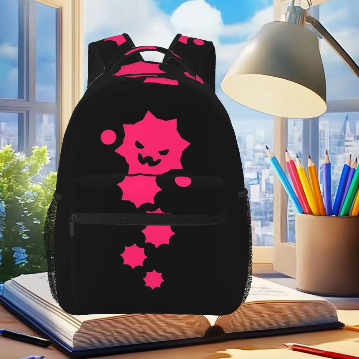 Just Shapes And Beats Blixer Lycanthropy JSAB Backpack Student BookBag Kids School Bag Computer Shoulder Bags for Men Women