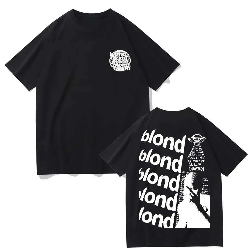 

2025 Rapper Frank Hip Hop Oversized Tshirt Blond Hip-Hop Trend T-shirts Ocean Fashion T Shirt Men Women CasualT-shirts