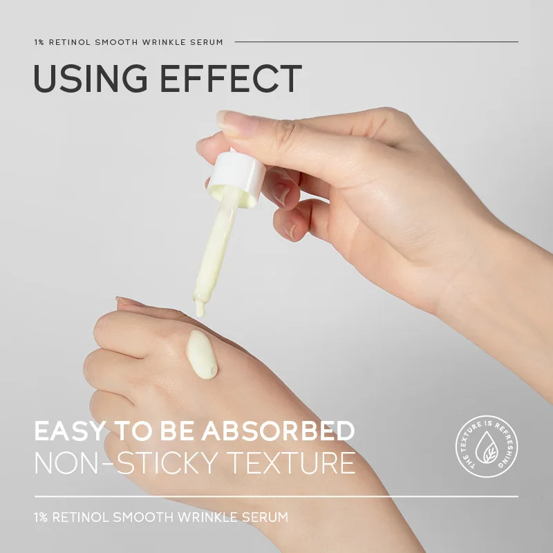 

QUIYUM Retinol Face Serum 17ml Moisturizing Collagen Facial Essence Skincare Hyaluronic Acid Cream Korea Face Skin Care