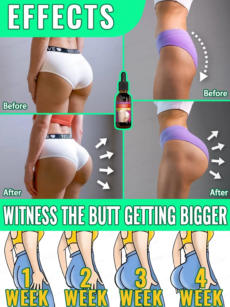 Olio naturale per il potenziamento dei glutei: essenziale per fianchi stretti e curvy