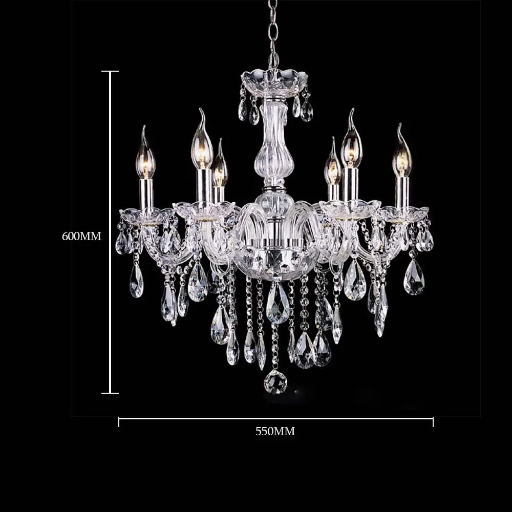 Luxurious Modern Chandeliers Hand Blown Crystal Chandelier Lamp Cristal Lustre De Cristal Lampadas LED Ceiling Lamp