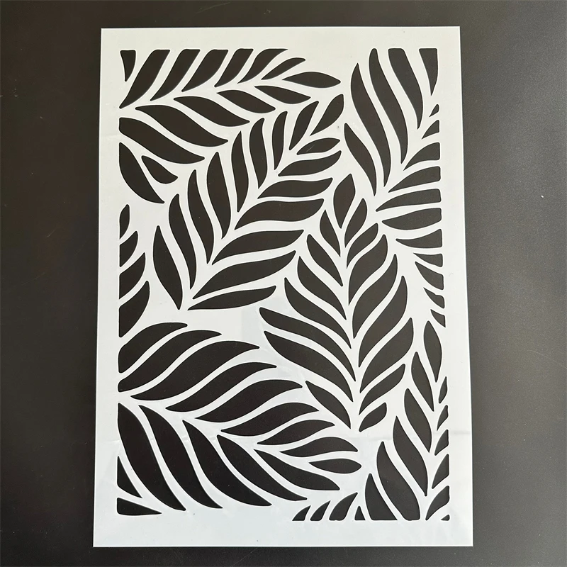 A4 29 *21cm DIY Stencils Wall Painting Scrapbook Coloring Embossing Album Decorative Paper Card Template,wall mandala leaf