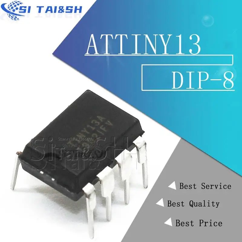 5pcs ATTINY13A-PU DIP-8 ATTINY13 ATTINY13-PU DIP8 ATTINY13A ATTINY13 13A-PU ATTINY13V-10PU