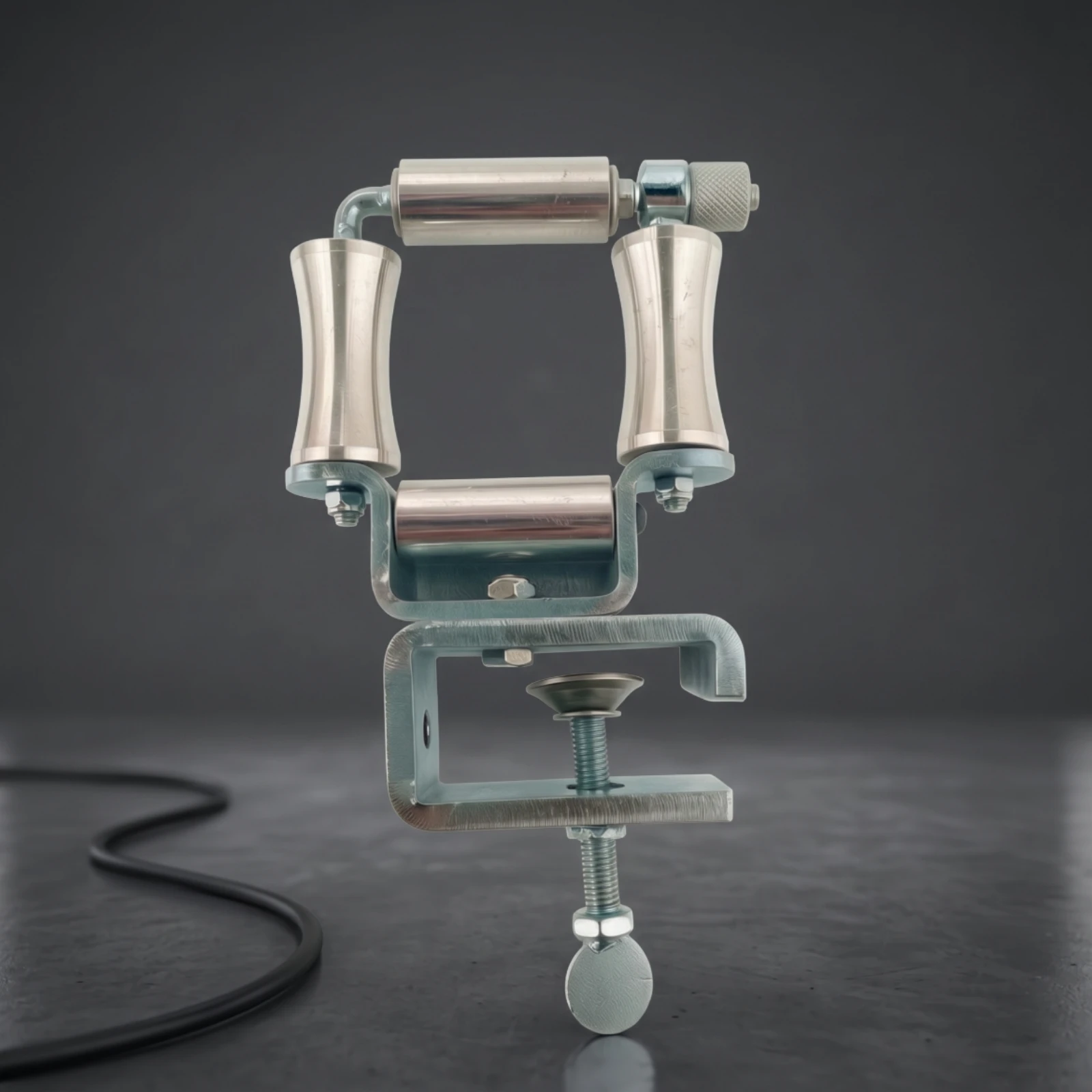 Cable Guide Clamp with Pulley Heavy-Duty Wire Guide with Roller Frame Adjustable Stable for Electricians, Workshop view 4