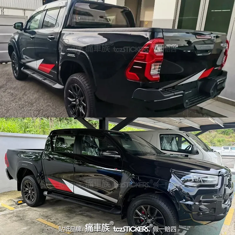 

Car Vinyl Stickers FOR Toyota hilux GR-sport Car Fashion Sports Decoration Custom Decal Accessories