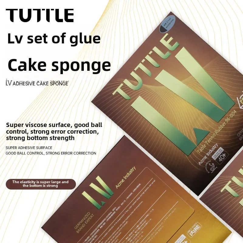 TUTTLE Adhesive Sleeve, Microporous Cake Sponge, Arc Circle, Fast Attack, High Elasticity Ping Pong Ball Rubber