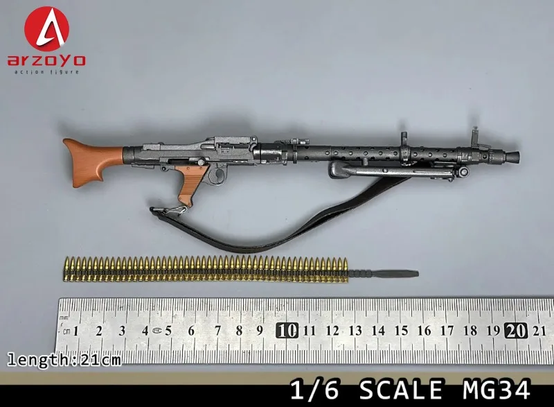 1/6 Scale MG42 MG34 Military Machine Gun Model for 12in Action Figure