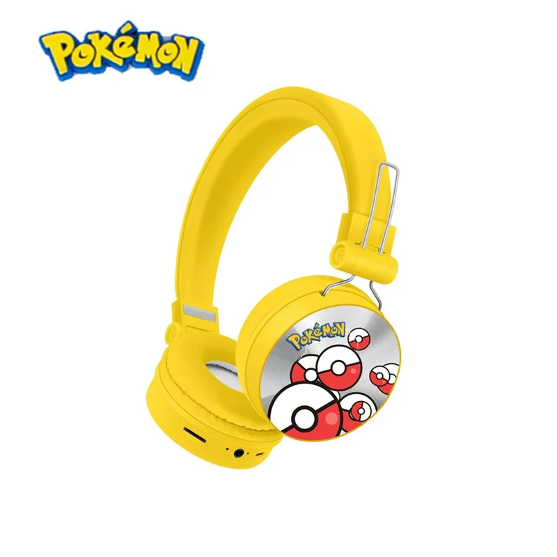 2023 NEW Pikachu Electroplated Color Wireless Bluetooth Earphones Headworn Computer Phone Music Stereo Earphones